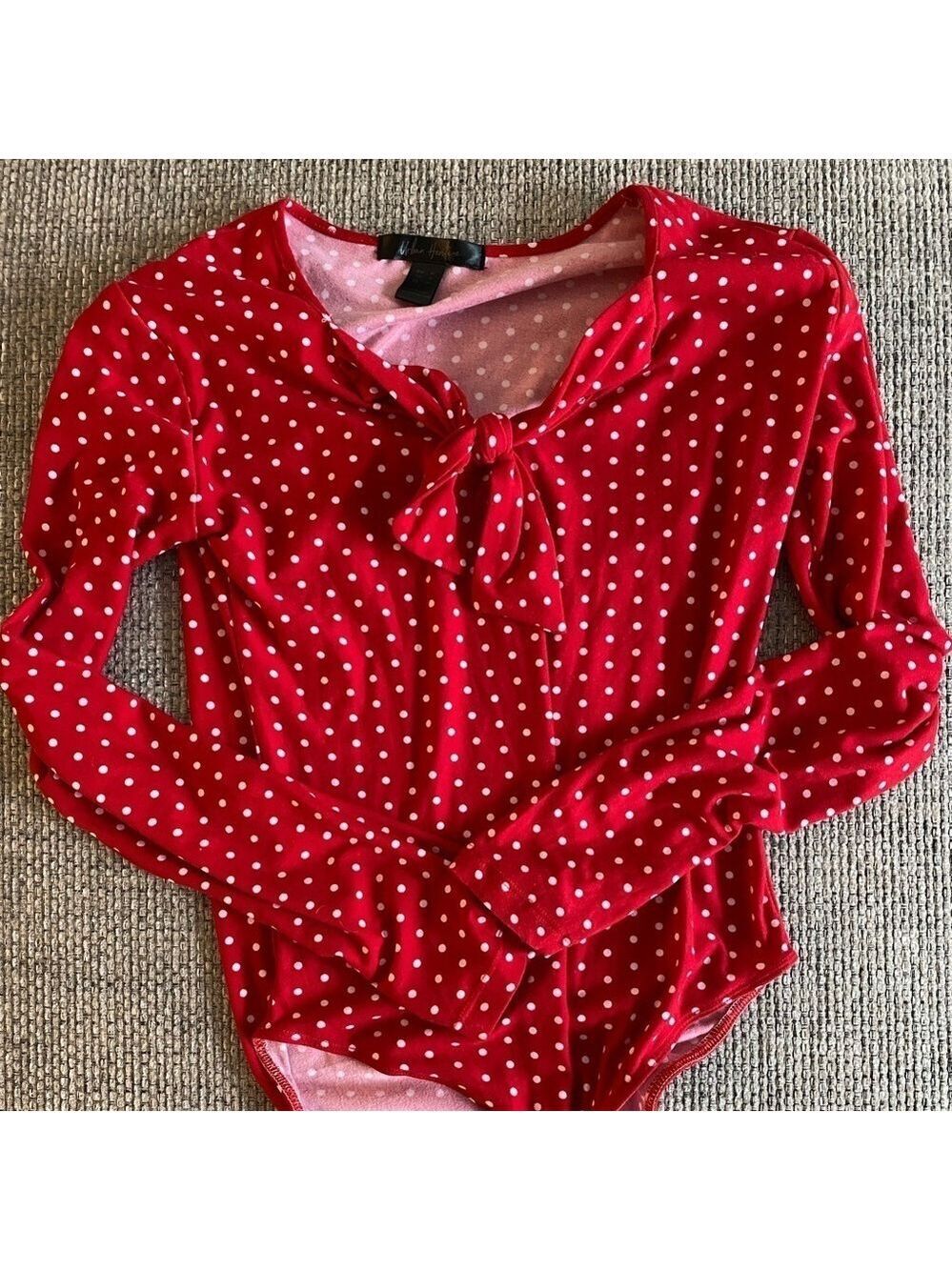 *4 for $25* Urban Heritage Red Polka Dot Bodysuit